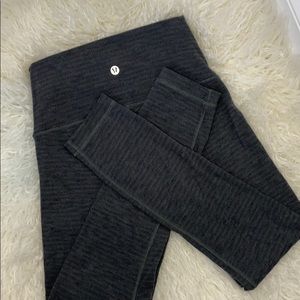 Lululemon grey striped leggings